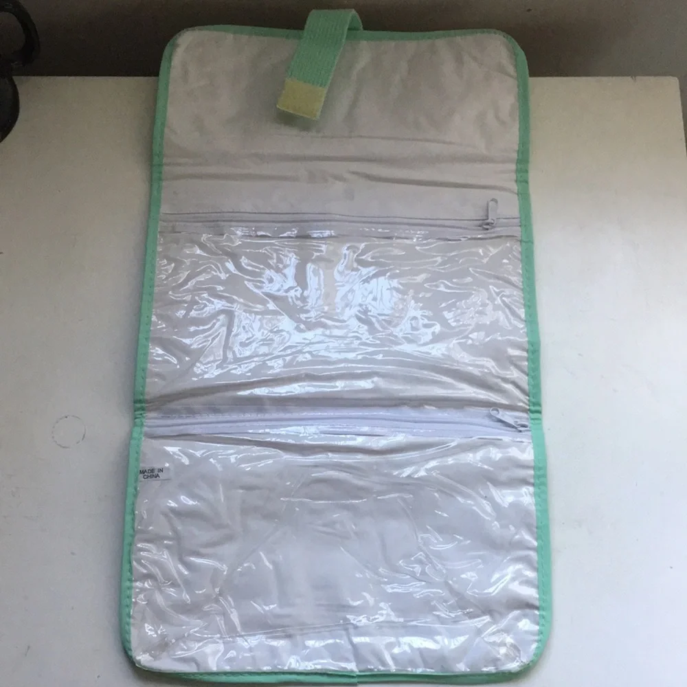 Green Peter Rabbit Accessory Organizer Clear Pockets Baby Bottle Insulated Bag